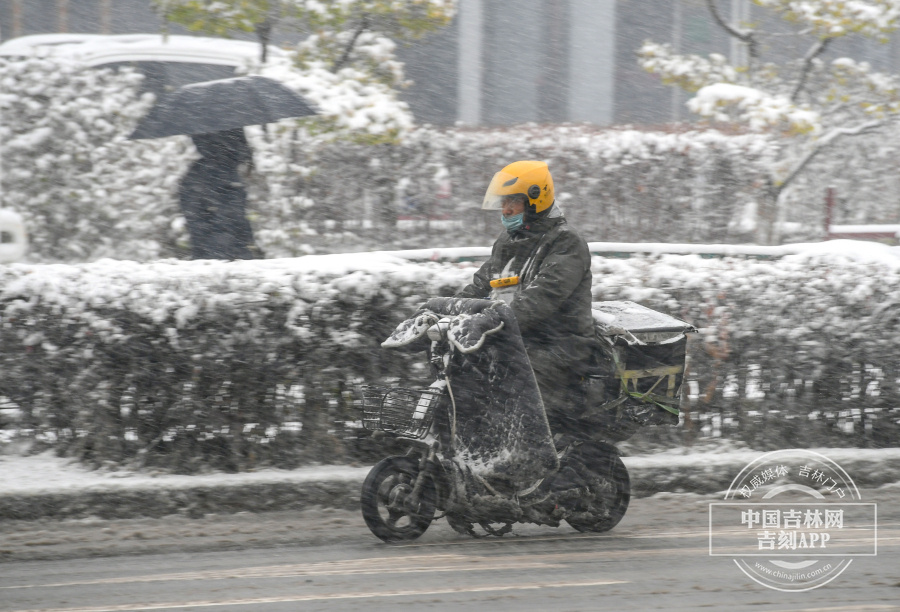 風雪出行人的視覺寫照